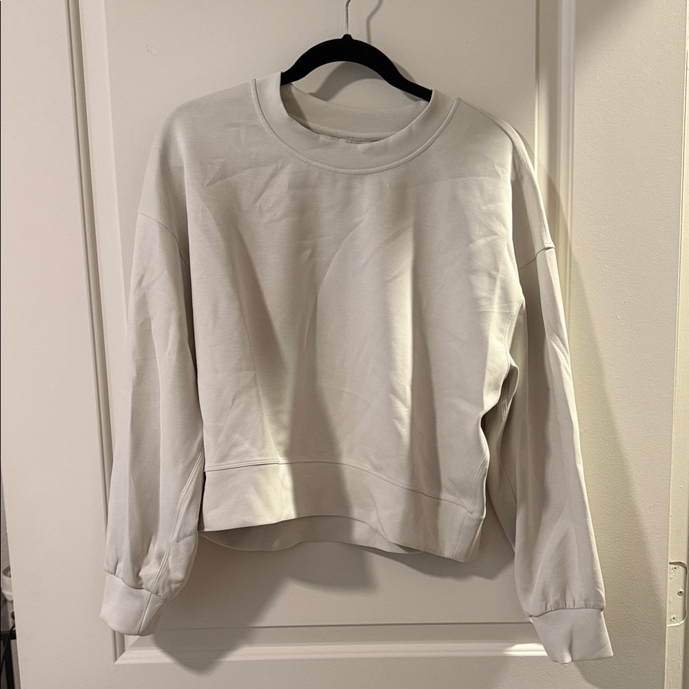 lululemon athletica Cream Crew Neck Sweater